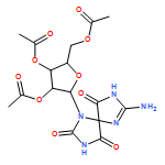 1,3,6,8-Tetraazaspiro[4.4]non-6-ene-2,4,9-trione, 7-amino-1-(2,3,5-tri-O-acetyl-β-D-ribofuranosyl)-