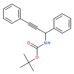 Carbamic acid, N-(1,3-diphenyl-2-propyn-1-yl)-, 1,1-dimethylethyl ester