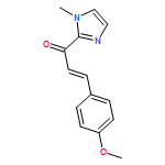 2-Propen-1-one, 3-(4-methoxyphenyl)-1-(1-methyl-1H-imidazol-2-yl)-, (2E)-