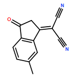 Propanedinitrile, 2-(2,3-dihydro-6-methyl-3-oxo-1H-inden-1-ylidene)-
