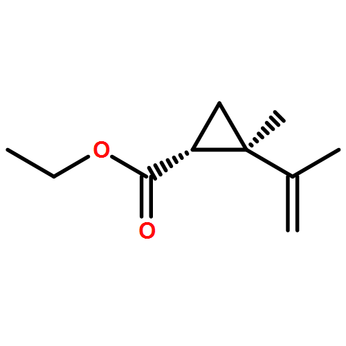 Cyclopropanecarboxylic acid, 2-methyl-2-(1-methylethenyl)-, ethyl ester, (1R,2R)-rel-