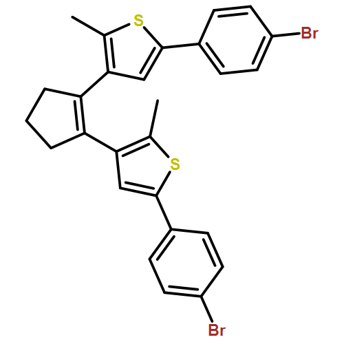Thiophene, 3,3'-(1-cyclopentene-1,2-diyl)bis[5-(4-bromophenyl)-2-methyl-