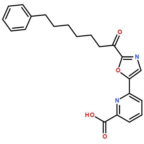 2-Pyridinecarboxylic acid, 6-[2-(1-oxo-7-phenylheptyl)-5-oxazolyl]-