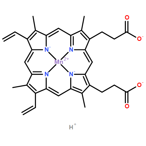 Manganate(2-), [7,12-diethenyl-3,8,13,17-tetramethyl-21H,23H-porphine-2,18-dipropanoato(4-)-κN21,κN22,κN23,κN24]-, hydrogen (1:2), (SP-4-2)-