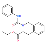3-Isoquinolinecarboxylic acid, 1,2,3,4-tetrahydro-2-[(phenylamino)carbonyl]-, ethyl ester