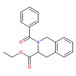 3-Isoquinolinecarboxylic acid, 2-benzoyl-1,2,3,4-tetrahydro-, ethyl ester