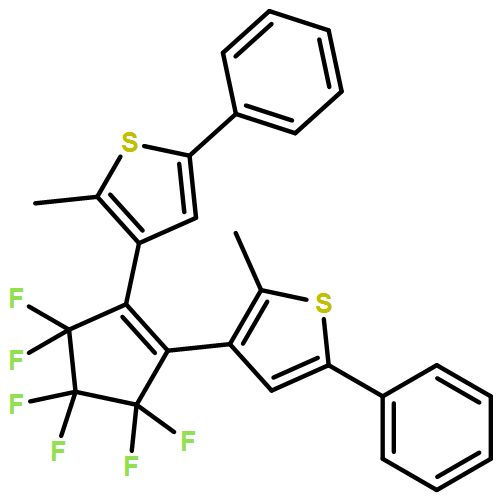 Thiophene, 3,3'-(3,3,4,4,5,5-hexafluoro-1-cyclopentene-1,2-diyl)bis[2-methyl-5-phenyl-