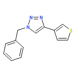 1H-1,2,3-Triazole, 1-(phenylmethyl)-4-(3-thienyl)-