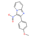 Imidazo[1,2-a]pyridine, 2-(4-methoxyphenyl)-3-nitro-