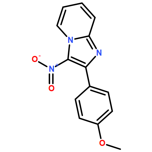Imidazo[1,2-a]pyridine, 2-(4-methoxyphenyl)-3-nitro-