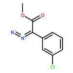Benzeneacetic acid, 3-chloro-α-diazo-, methyl ester