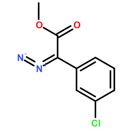 Benzeneacetic acid, 3-chloro-α-diazo-, methyl ester