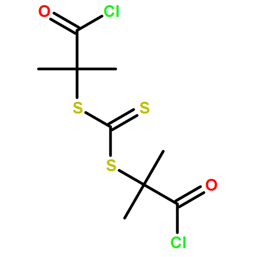 Carbonotrithioic acid, bis(2-chloro-1,1-dimethyl-2-oxoethyl) ester