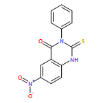 4(1H)-Quinazolinone, 2,3-dihydro-6-nitro-3-phenyl-2-thioxo-