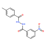 Benzoic acid, 3-nitro-, 2-(4-methylbenzoyl)hydrazide