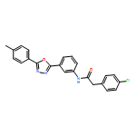 Benzeneacetamide, 4-chloro-N-[3-[5-(4-methylphenyl)-1,3,4-oxadiazol-2-yl]phenyl]-