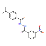 Benzoic acid, 3-nitro-, 2-[4-(1-methylethyl)benzoyl]hydrazide