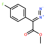 Benzeneacetic acid, α-diazo-4-fluoro-, methyl ester