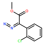 Benzeneacetic acid, 2-chloro-α-diazo-, methyl ester