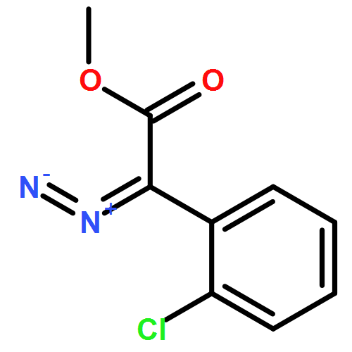 Benzeneacetic acid, 2-chloro-α-diazo-, methyl ester