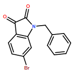 1H-Indole-2,3-dione, 6-bromo-1-(phenylmethyl)-