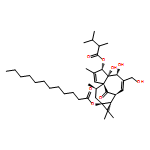 (1aR,2S,5R,5aS,6S,8aS,9R,10aS)-6-[(2,3-dimethylbutanoyl)oxy]-5,5a-dihydroxy-4-(hydroxymethyl)-1,1,7,9-tetramethyl-11-oxo-1,1a,2,5,5a,6,9,10-octahydro-10aH-2,8a-methanocyclopenta[a]cyclopropa[e][10]annulen-10a-yl dodecanoate