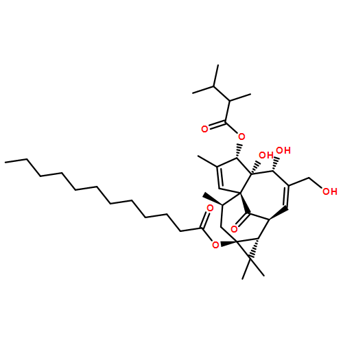 (1aR,2S,5R,5aS,6S,8aS,9R,10aS)-6-[(2,3-dimethylbutanoyl)oxy]-5,5a-dihydroxy-4-(hydroxymethyl)-1,1,7,9-tetramethyl-11-oxo-1,1a,2,5,5a,6,9,10-octahydro-10aH-2,8a-methanocyclopenta[a]cyclopropa[e][10]annulen-10a-yl dodecanoate