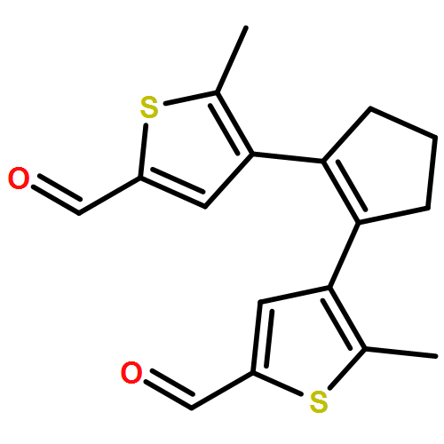 2-Thiophenecarboxaldehyde, 4,4'-(1-cyclopentene-1,2-diyl)bis[5-methyl-