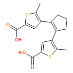 2-Thiophenecarboxylic acid, 4,4'-(1-cyclopentene-1,2-diyl)bis[5-methyl-