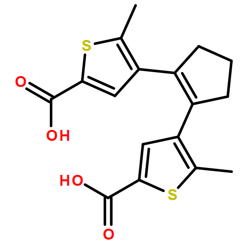 2-Thiophenecarboxylic acid, 4,4'-(1-cyclopentene-1,2-diyl)bis[5-methyl-