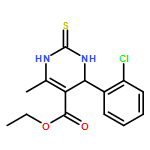 5-Pyrimidinecarboxylic acid,4-(2-chlorophenyl)-1,2,3,4-tetrahydro-6-methyl-2-thioxo-, ethyl ester