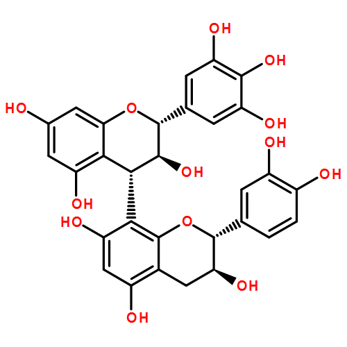 [4,8'-Bi-2H-1-benzopyran]-3,3',5,5',7,7'-hexol, 2'-(3,4-dihydroxyphenyl)-3,3',4,4'-tetrahydro-2-(3,4,5-trihydroxyphenyl)-, (2R,2'R,3S,3'S,4S)-
