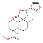 Spiro[furan-3(2H),1'(2'H)-naphthalene]-5'-carboxylic acid, 5-(3-furanyl)-3',4,4',5,5',6',7',8'-octahydro-2',5'-dimethyl-2-oxo-, methyl ester, (1'R,2'R,5S,5'R)-