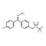 Methanesulfonic acid, 1,1,1-trifluoro-, 4-[(4-chlorophenyl)hydrazinylidenemethyl]phenyl ester