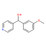 4-Pyridinemethanol, α-(3-methoxyphenyl)-