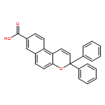 3H-Naphtho[2,1-b]pyran-8-carboxylic acid, 3,3-diphenyl-