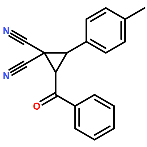 1,1-Cyclopropanedicarbonitrile, 2-benzoyl-3-(4-methylphenyl)-, (2R,3R)-rel-
