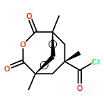 3-Oxabicyclo[3.3.1]nonane-7-carbonyl chloride, 1,5,7-trimethyl-2,4-dioxo-, (7-endo)-