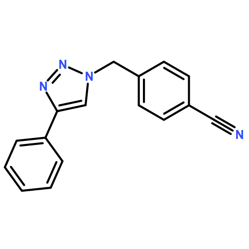 Benzonitrile, 4-[(4-phenyl-1H-1,2,3-triazol-1-yl)methyl]-