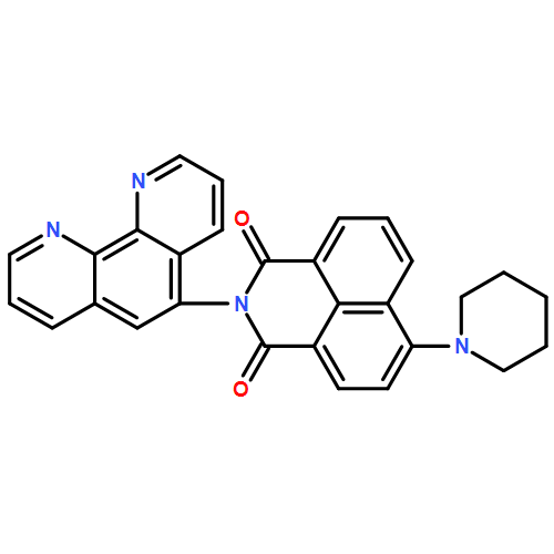 1H-Benz[de]isoquinoline-1,3(2H)-dione, 2-(1,10-phenanthrolin-5-yl)-6-(1-piperidinyl)-