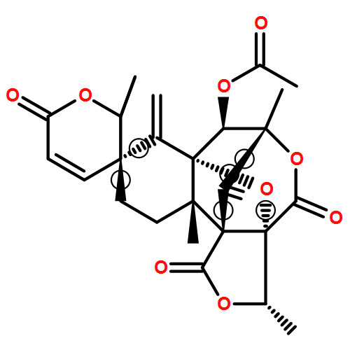 Spiro[1H,4H,8H-3a,7a-epoxy-6,11b-methano-3H-furo[3,4-e][3]benzoxocin-9(10H),3'(6'H)-[2H]pyran]-1,4,6'-trione, 7-(acetyloxy)-6,7,11,11a-tetrahydro-