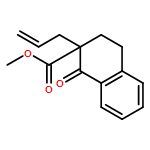 2-Naphthalenecarboxylic acid, 1,2,3,4-tetrahydro-1-oxo-2-(2-propen-1-yl)-, methyl ester