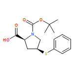 1,2-Pyrrolidinedicarboxylic acid, 4-(phenylthio)-, 1-(1,1-dimethylethyl) ester, (2S,4S)-