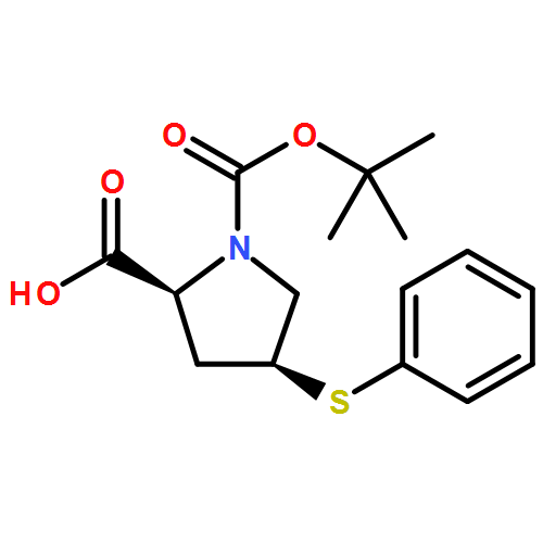 1,2-Pyrrolidinedicarboxylic acid, 4-(phenylthio)-, 1-(1,1-dimethylethyl) ester, (2S,4S)-