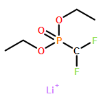 Phosphonic acid, P-(difluoromethyl)-, diethyl ester, ion(1-), lithium (1:1)