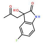 2H-Indol-2-one, 5-fluoro-1,3-dihydro-3-hydroxy-3-(2-oxopropyl)-, (3S)-