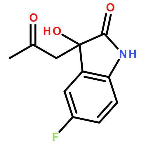 2H-Indol-2-one, 5-fluoro-1,3-dihydro-3-hydroxy-3-(2-oxopropyl)-, (3S)-