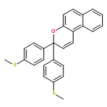 3H-Naphtho[2,1-b]pyran, 3,3-bis[4-(methylthio)phenyl]-