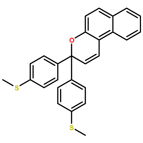 3H-Naphtho[2,1-b]pyran, 3,3-bis[4-(methylthio)phenyl]-