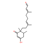 2,6-Nonadienal, 9-[(1R,6S)-4-hydroxy-1,6-dimethyl-2-oxo-3-cyclohexen-1-yl]-3,7-dimethyl-, (6E)-rel- (9CI)